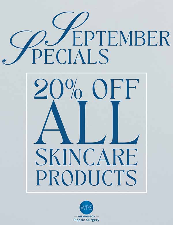 September Specials 20% off all skincare products